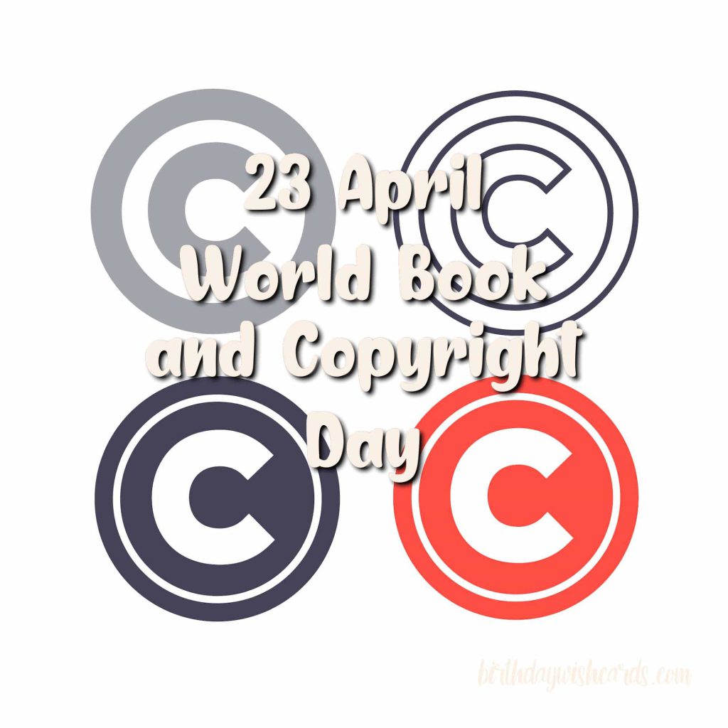 23-April World Book and Copyright Day: