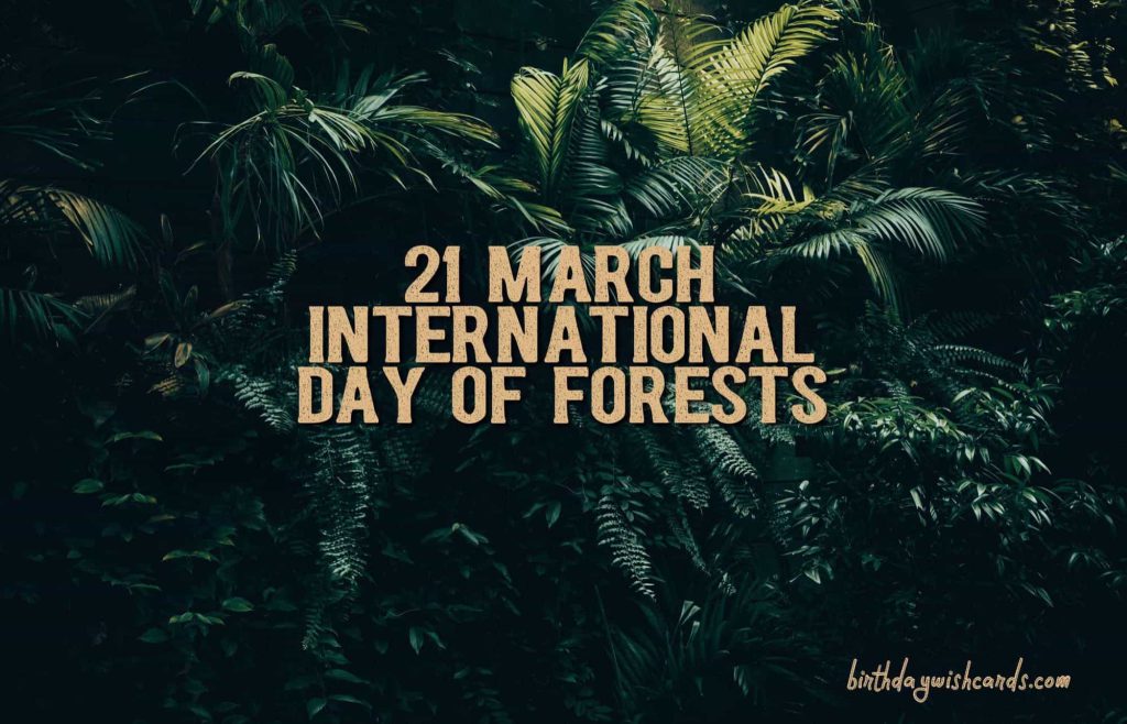 21-March International Day For Forests: