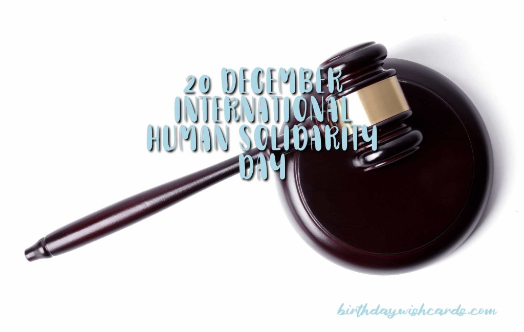 International Human Solidarity Day