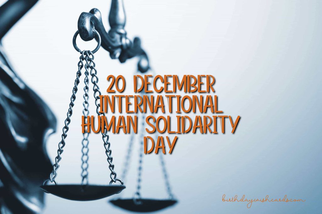 International Human Solidarity Day