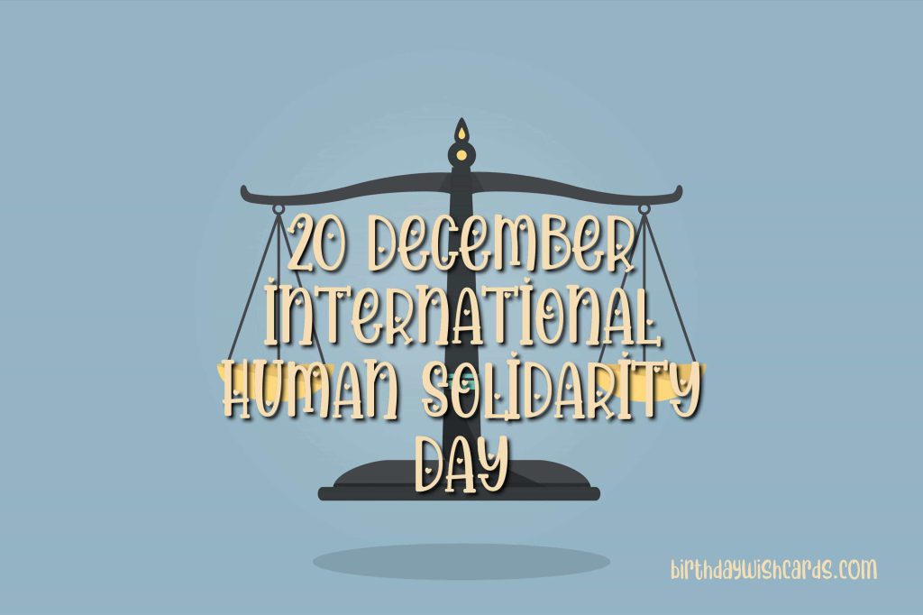 International Human Solidarity Day