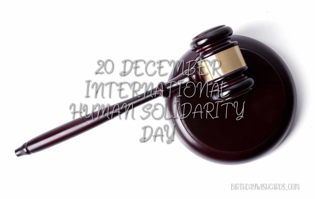 International Human Solidarity Day