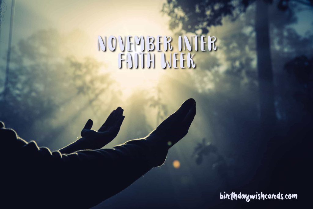 14-21 November Inter Faith Week: