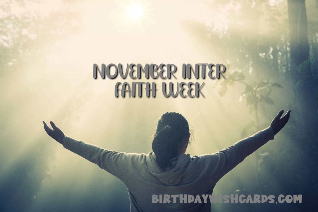 14-21 November Inter Faith Week: