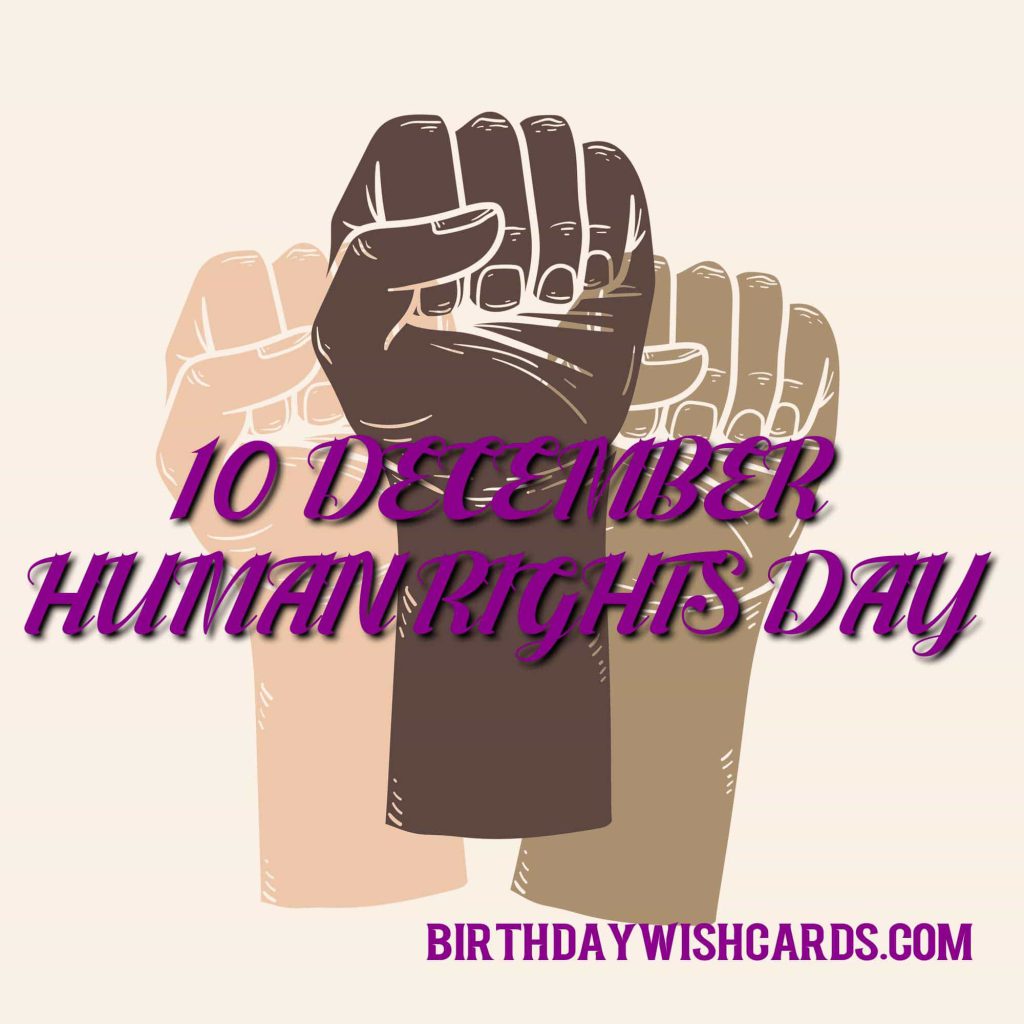 10-December Human Rights Day: