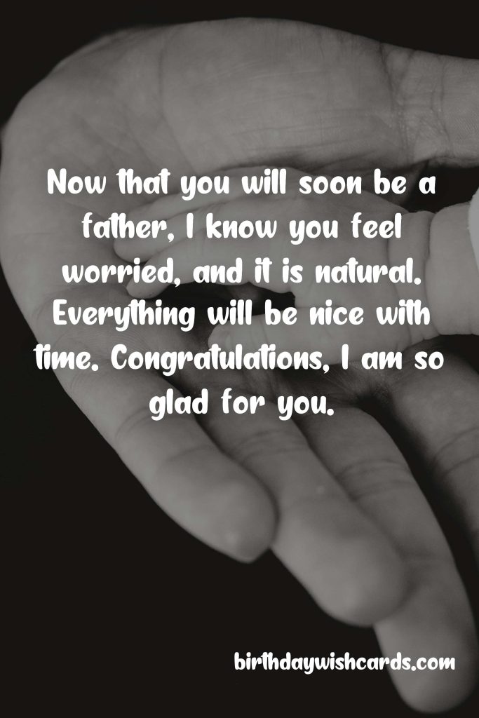 Congratulation Messages for Father-To-Be: