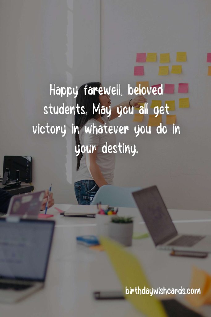 Farewell Messages for Students: