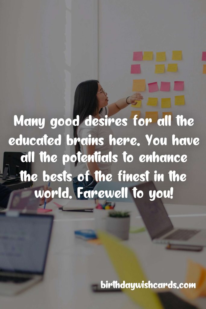 Farewell Messages for Students: