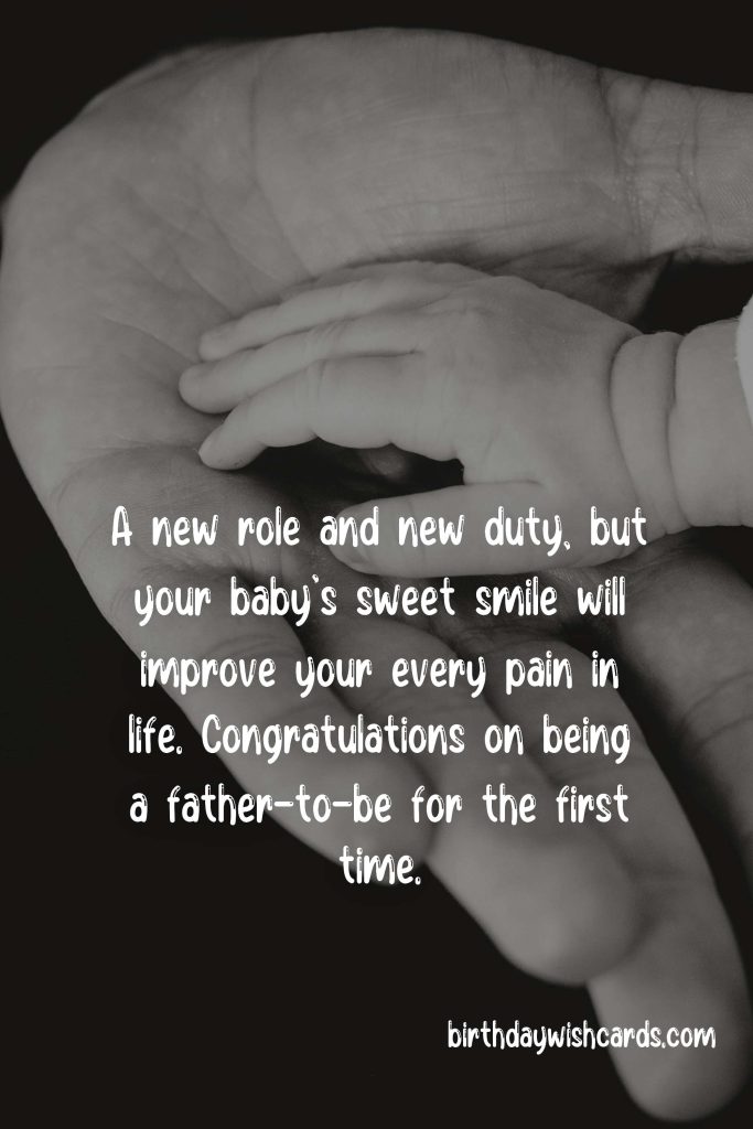 Congratulation Messages for Father-To-Be: