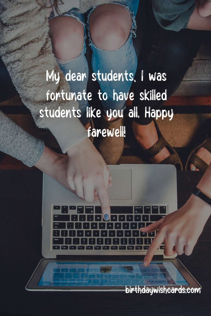 Farewell Messages for Students: