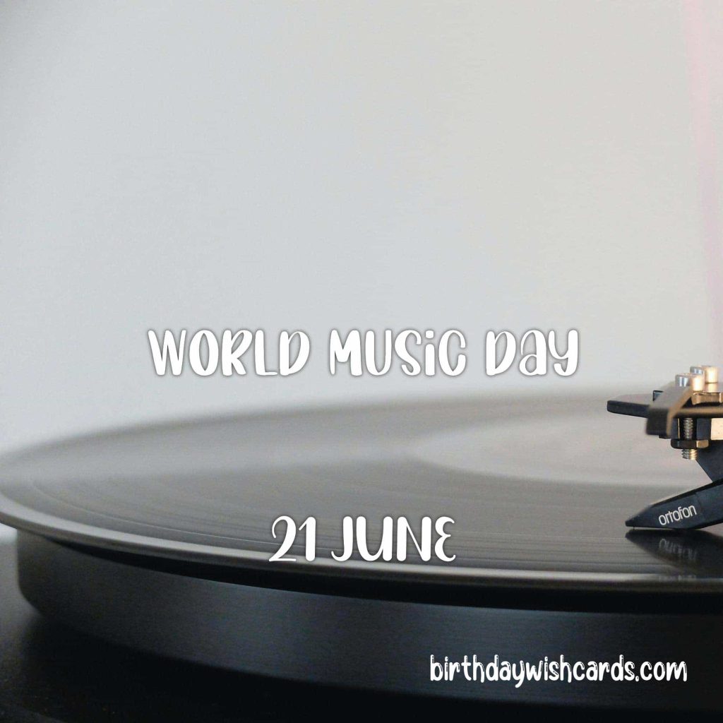 21-June World Music Day: