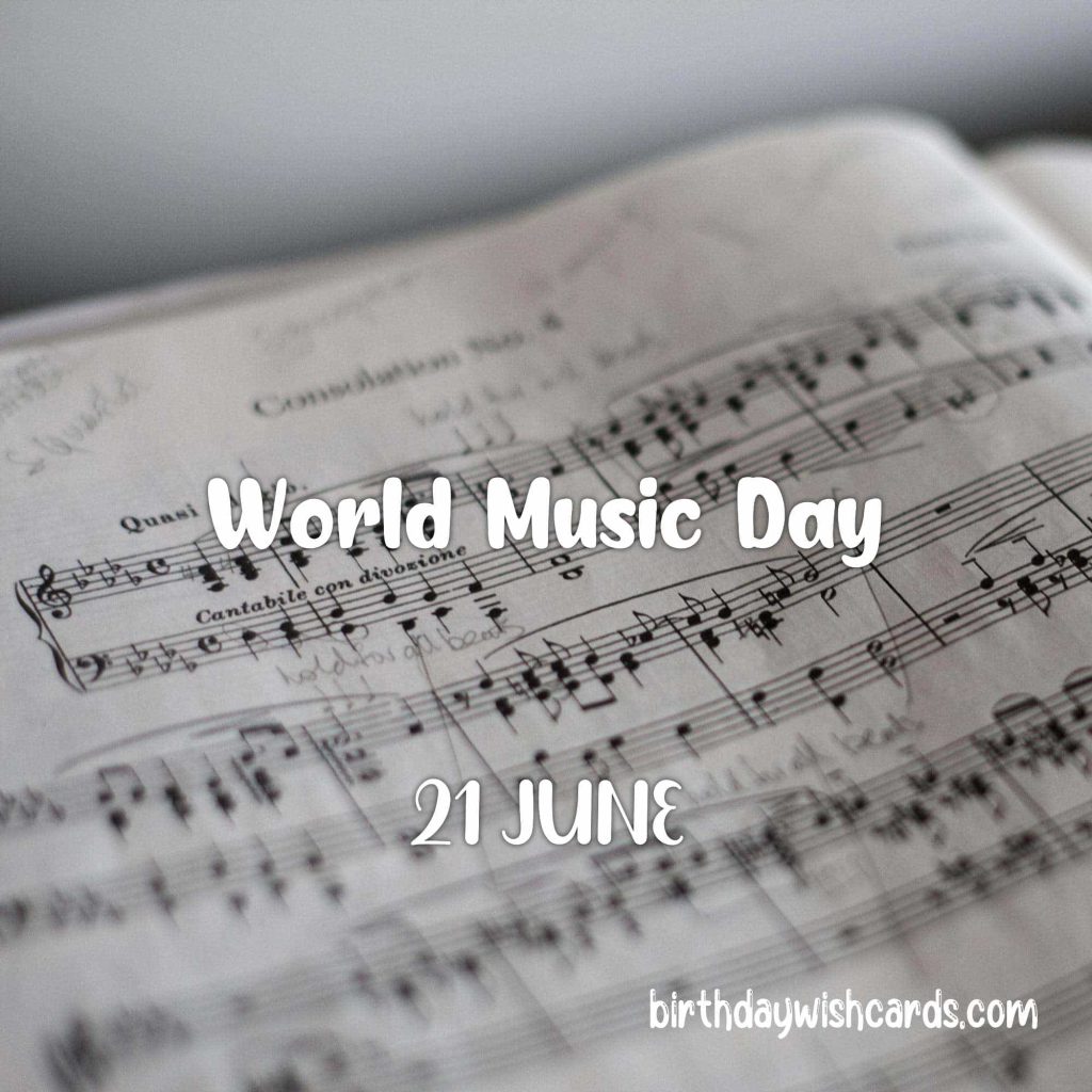 21-June World Music Day: