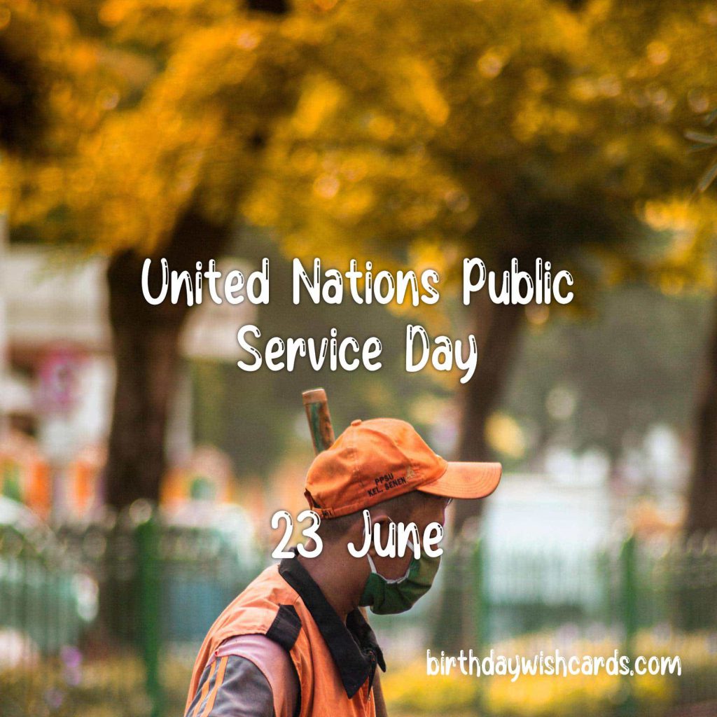 23-June United Nations Public Service Day: