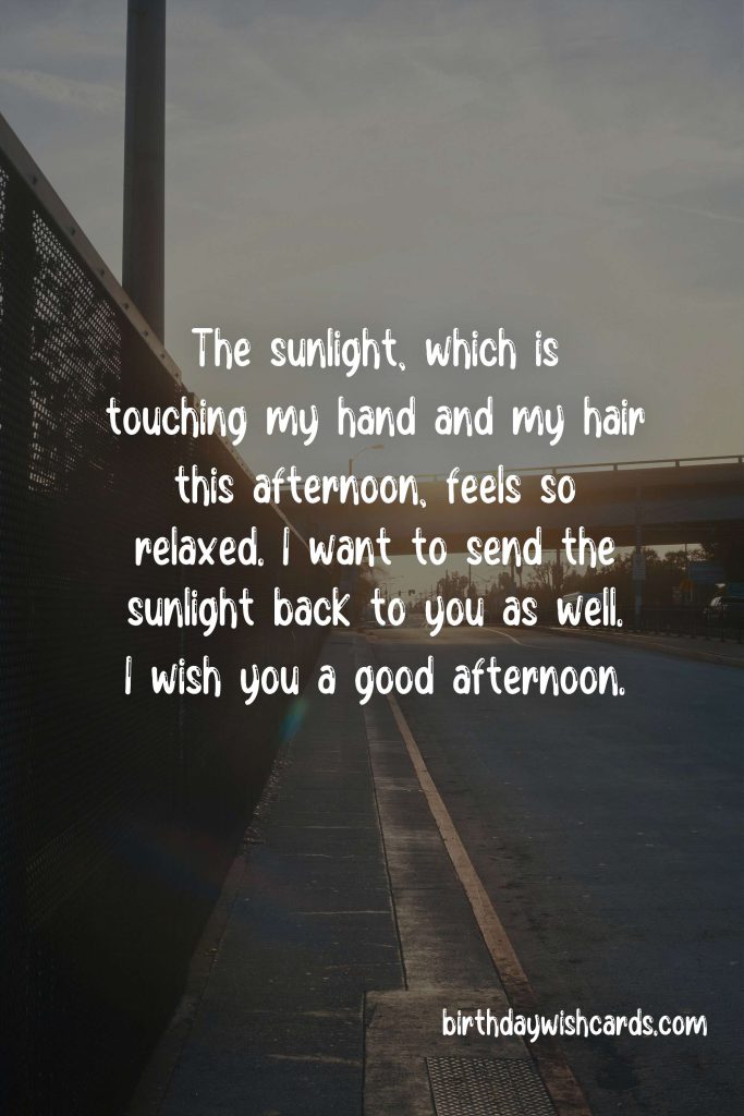Good Afternoon Messages for Husband:
