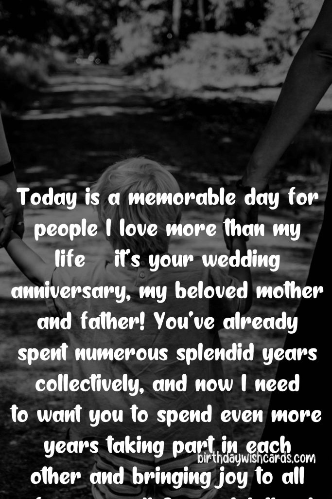 Beautiful Anniversary Messages for Parents: