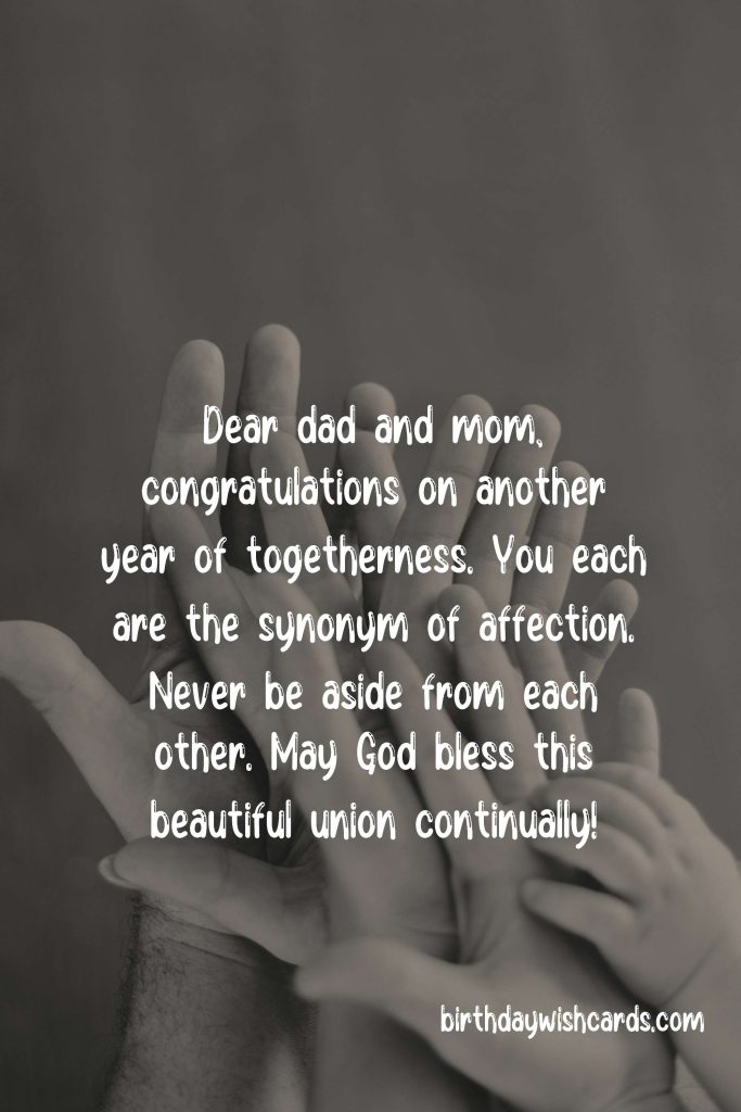 Beautiful Anniversary Messages for Parents: