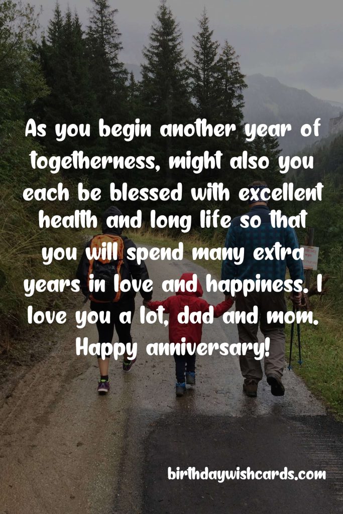 Beautiful Anniversary Messages for Parents: