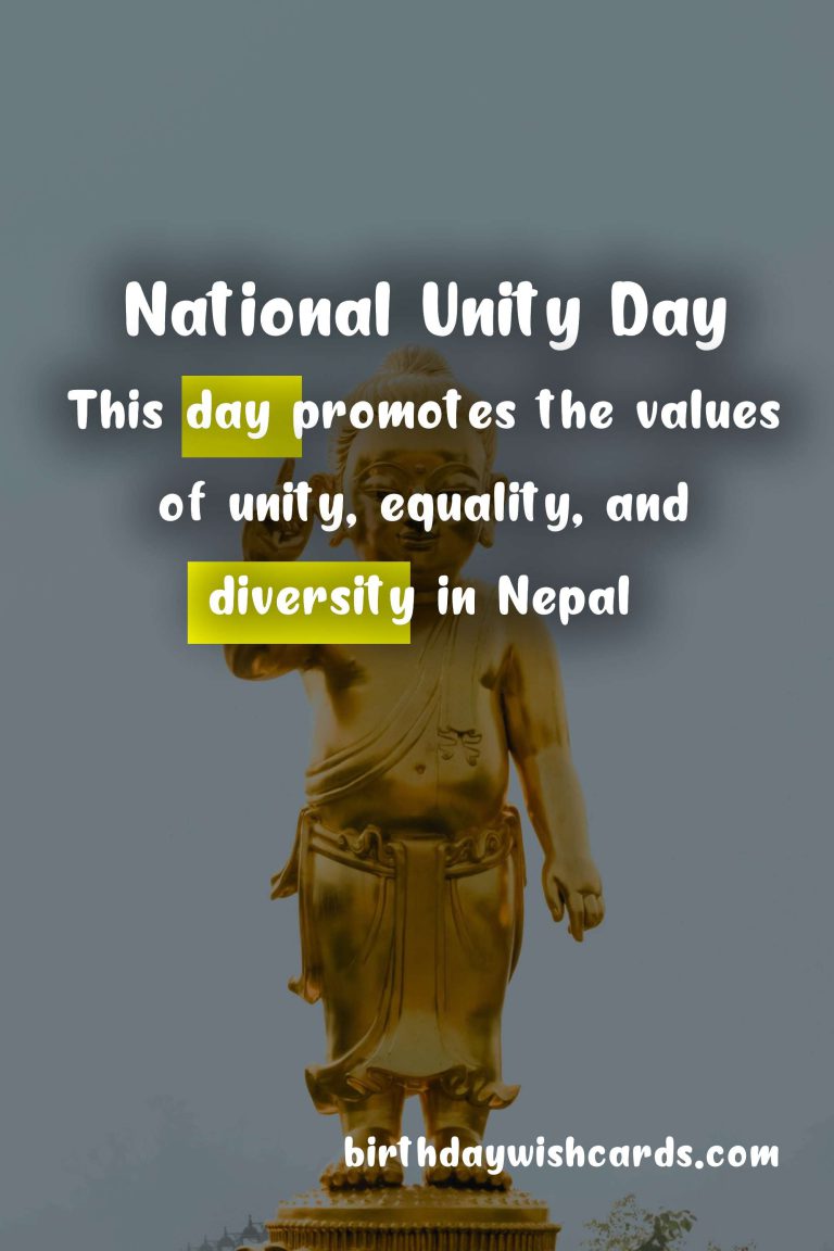 Celebrate National Unity Day – 1st Magh