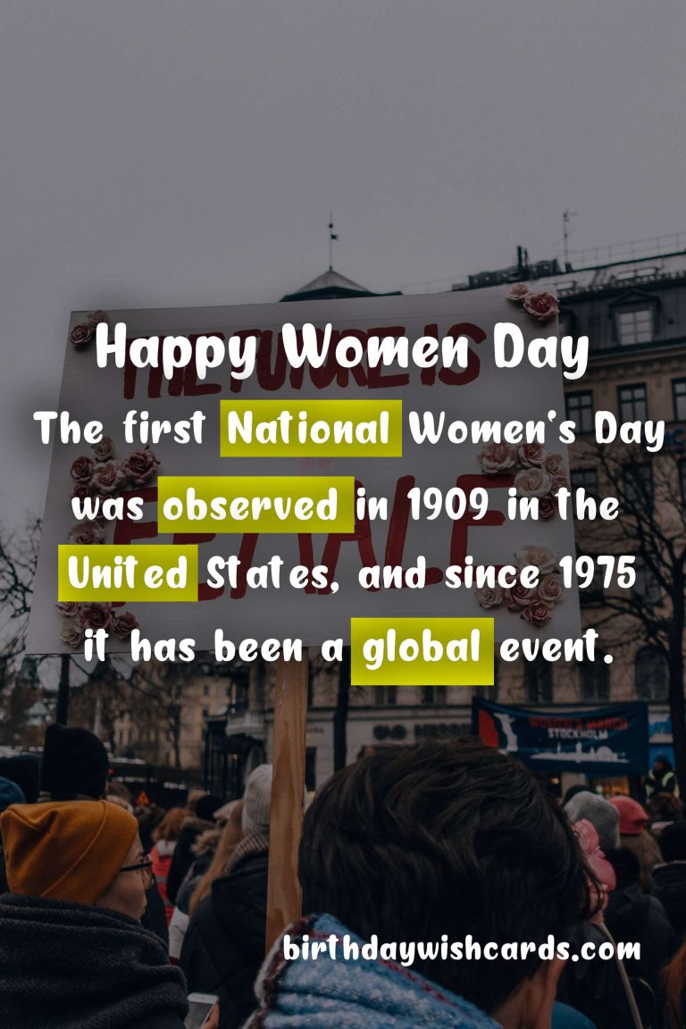 National Women’s Day – 8th March: Celebrating the Empowerment and Achievements of Women