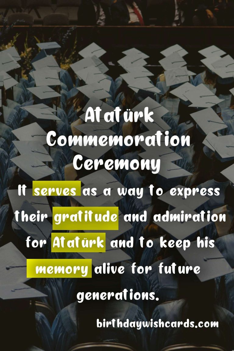 October 21 – Turkish Republic’s First President Mustafa Kemal Atatürk Commemoration Ceremony