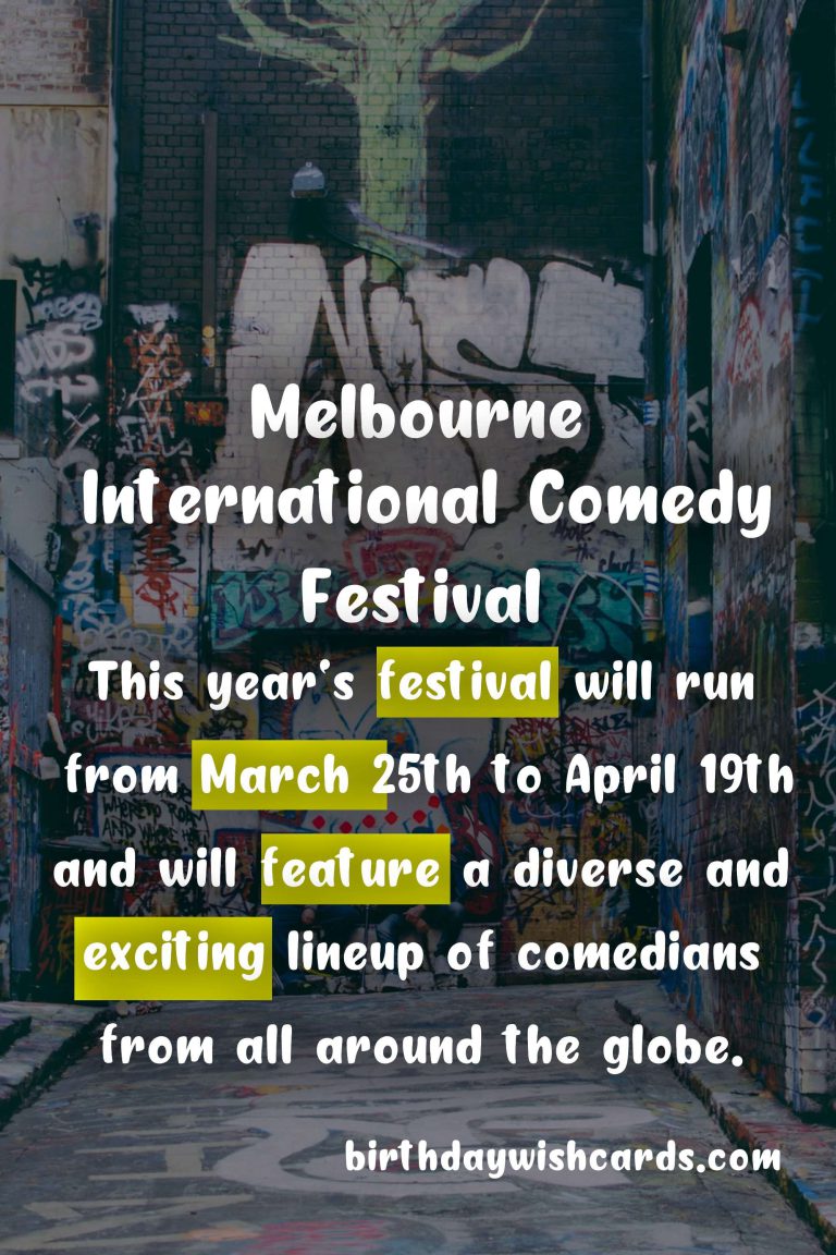 Melbourne International Comedy Festival – March 25th
