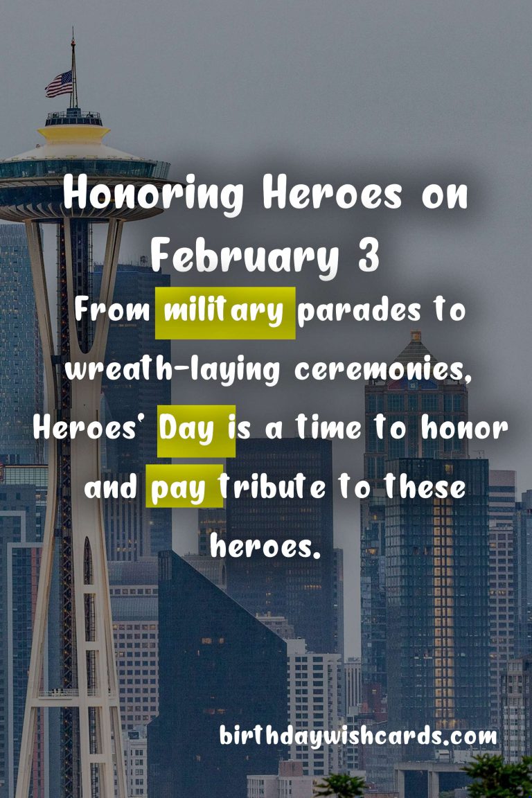 Honoring Heroes on February 3: A Tribute to Heroes’ Day