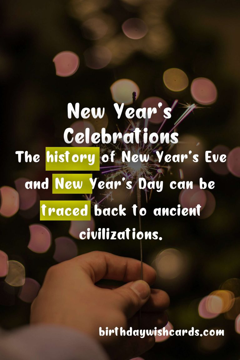 Celebrate New Year’s Eve and New Year’s Day with Joy and Happiness