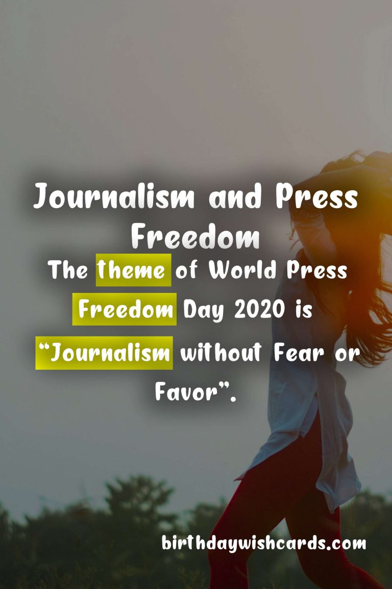 May 3 – World Press Freedom Day: A Day for Celebrating the Importance of a Free Press
