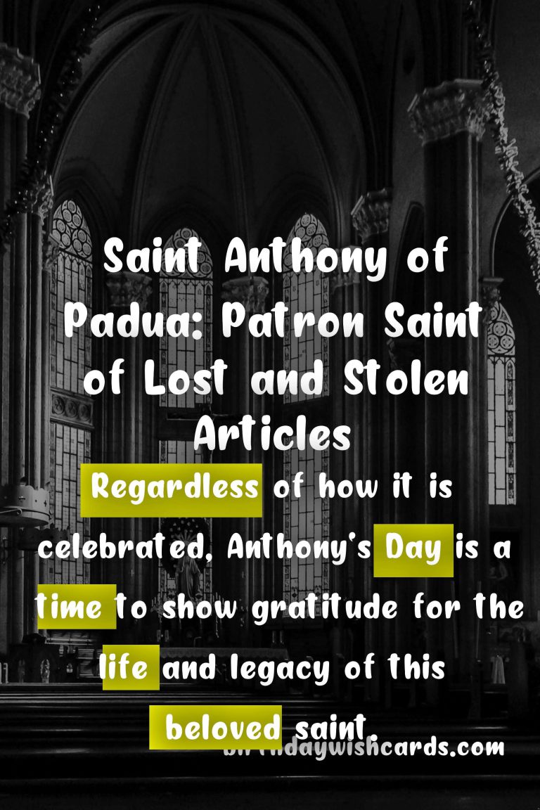 Anthony's Day: Celebrating the Life of Saint Anthony of Padua