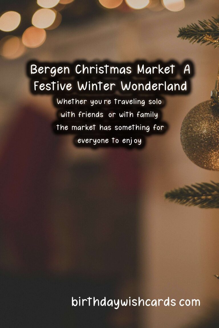 Bergen Christmas Market - December: A Festive Winter Wonderland