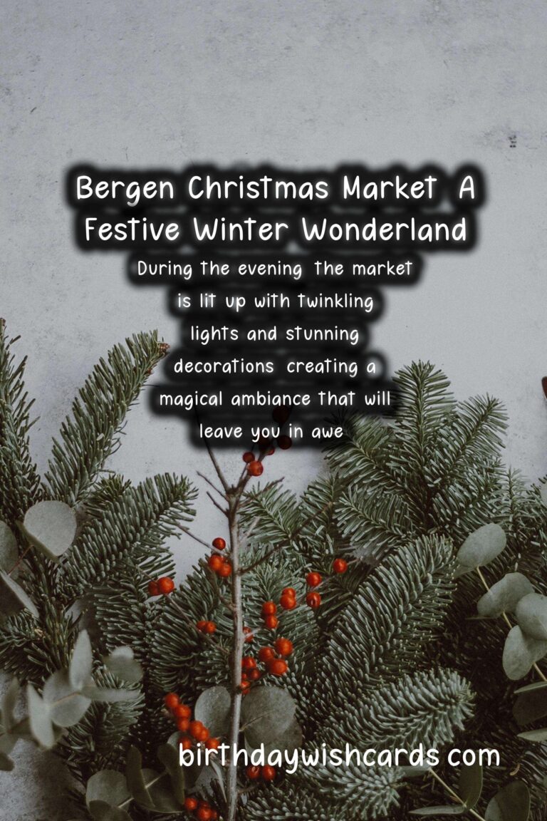 Bergen Christmas Market - December: A Festive Winter Wonderland