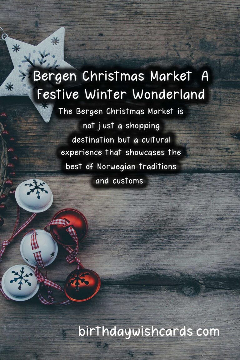 Bergen Christmas Market - December: A Festive Winter Wonderland