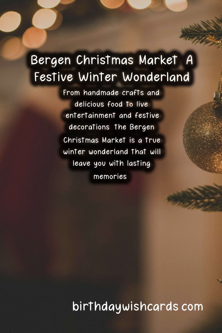 Bergen Christmas Market - December: A Festive Winter Wonderland