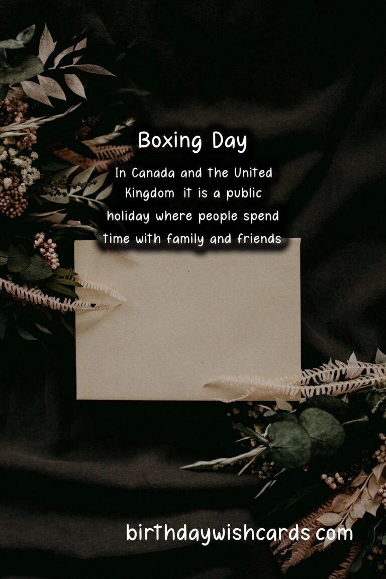 Boxing Day – The Day After Christmas