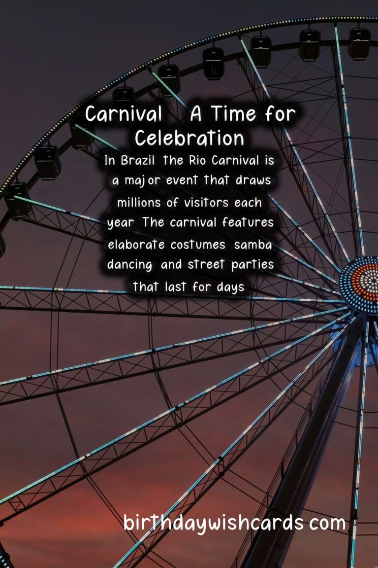 Carnival – A Joyful Celebration Through Time