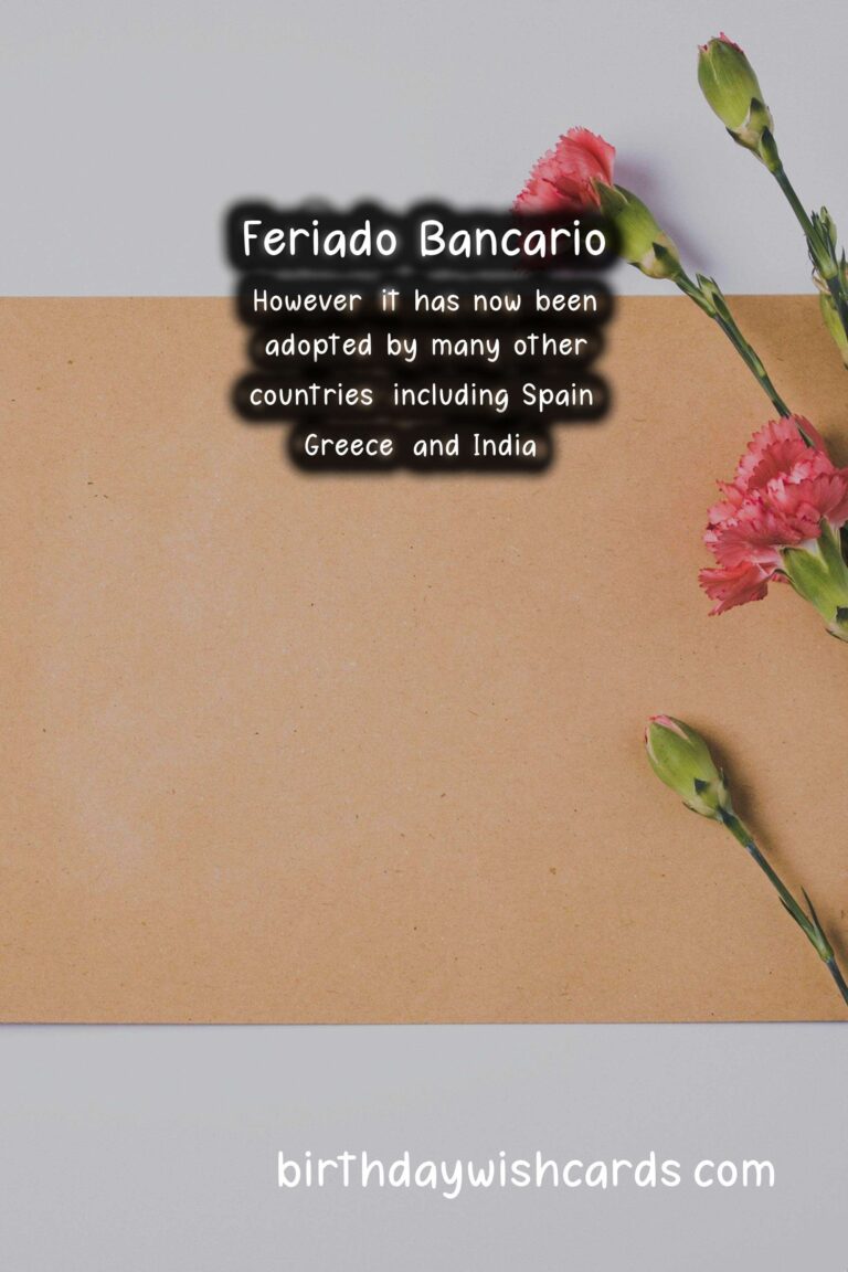 Celebrate Feriado Bancario (Bank Holiday) - September 5