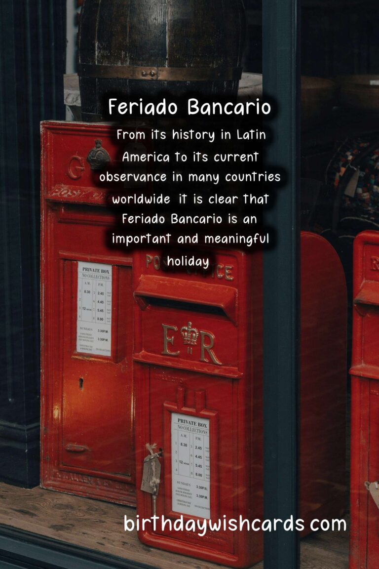 Celebrate Feriado Bancario (Bank Holiday) - September 5