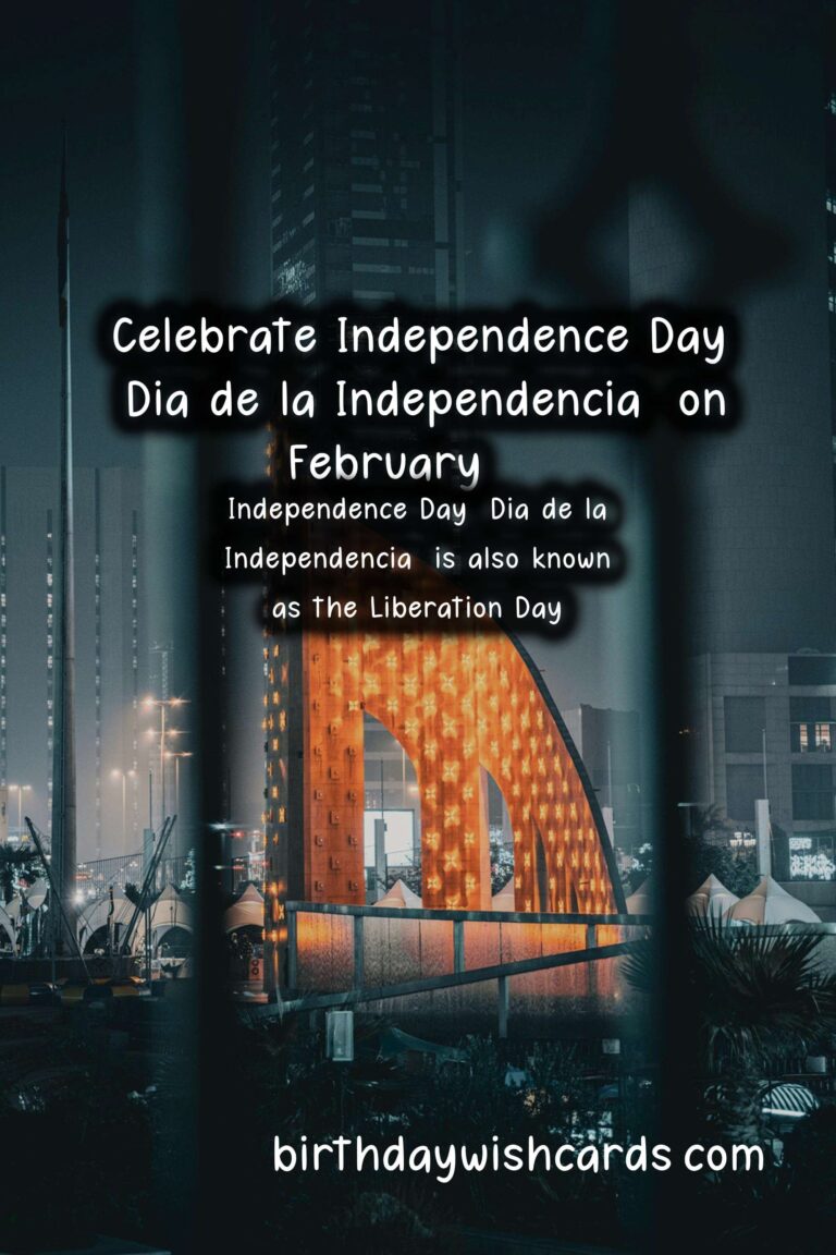 Celebrate Independence Day (Dia de la Independencia) on February 25 with these Sentences