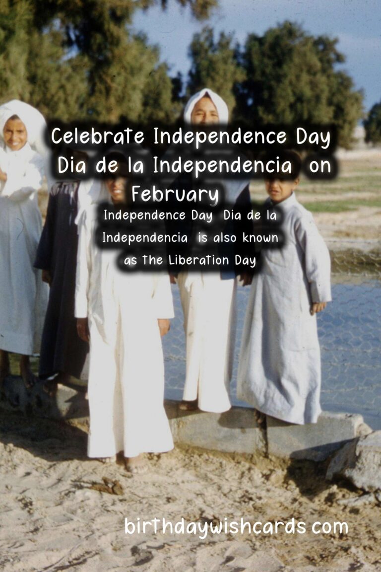 Celebrate Independence Day (Dia de la Independencia) on February 25 with these Sentences