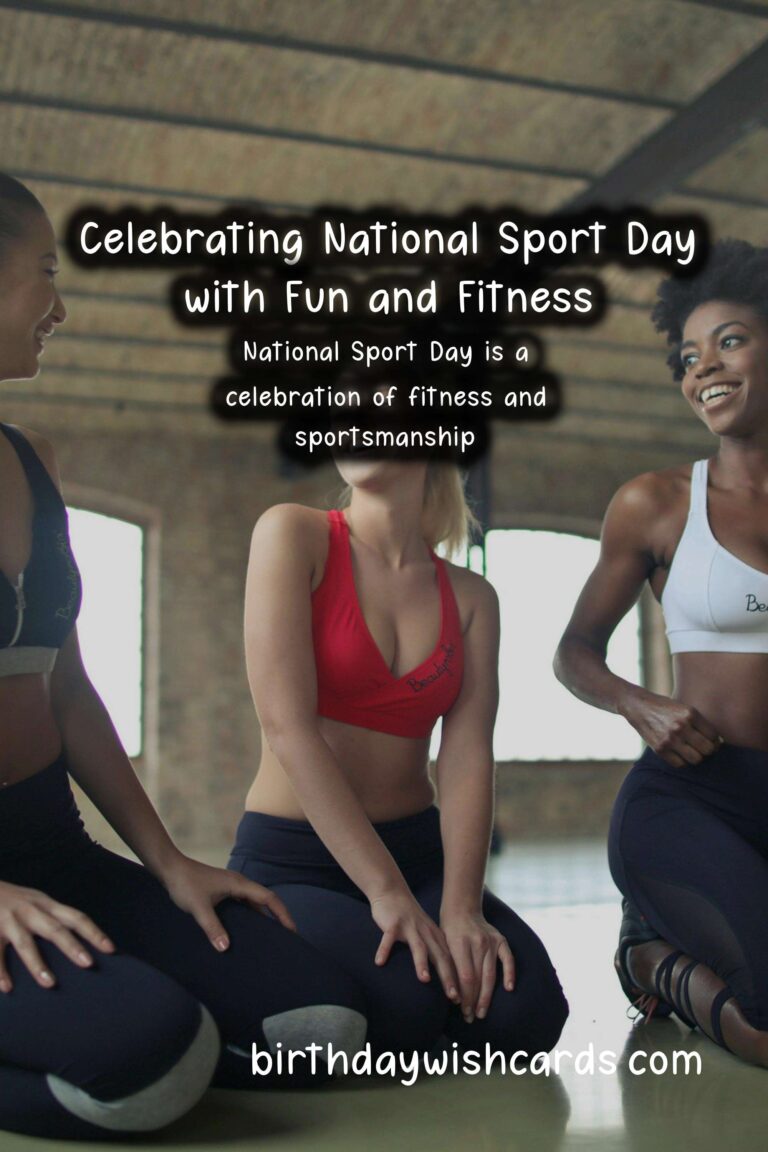 Celebrate National Sport Day - February 9 with Fun and Fitness