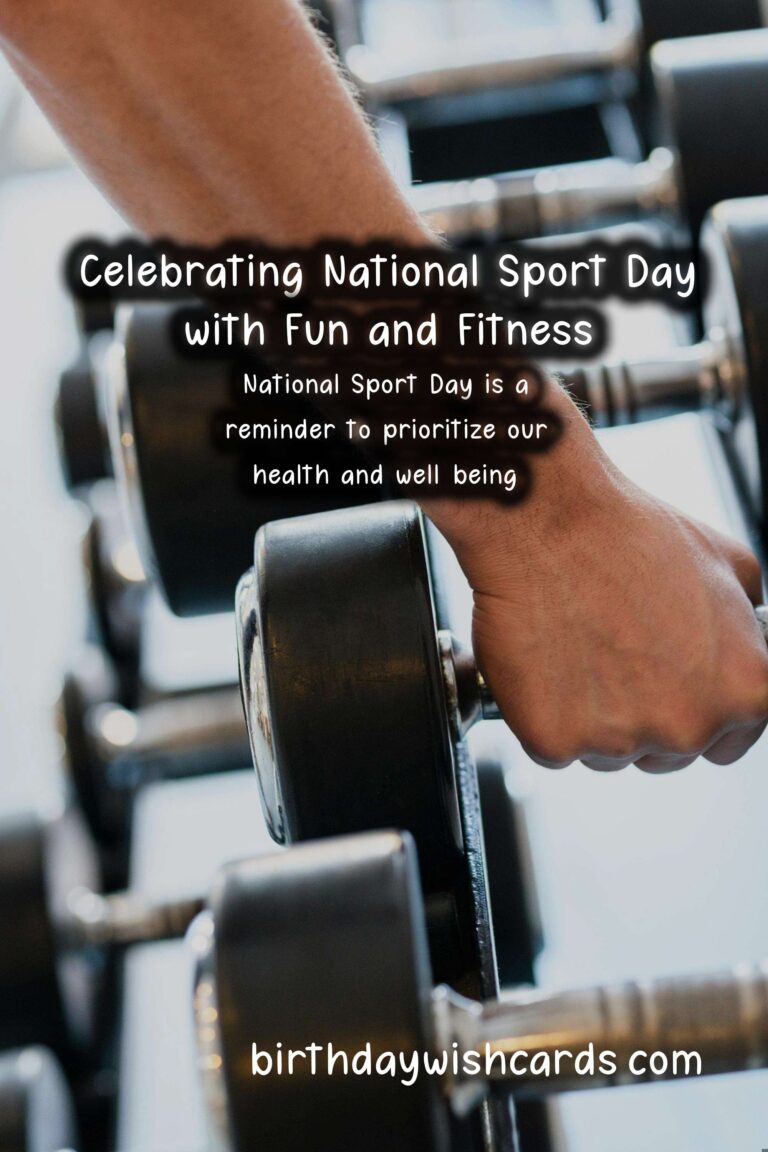 Celebrate National Sport Day - February 9 with Fun and Fitness