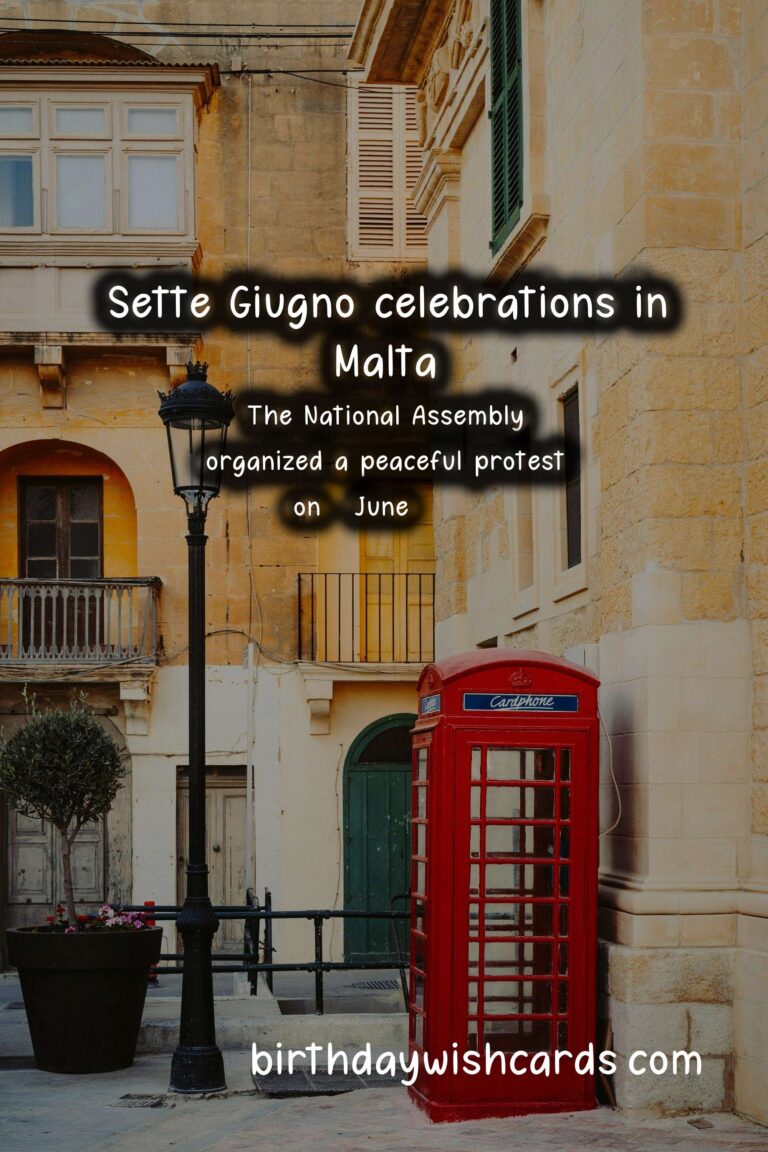 Celebrate Sette Giugno - Malta's National Day on 7 June