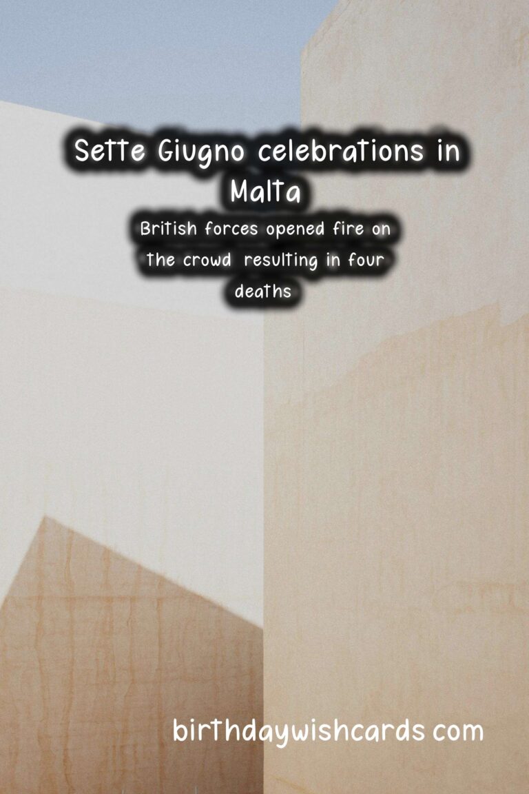 Celebrate Sette Giugno - Malta's National Day on 7 June