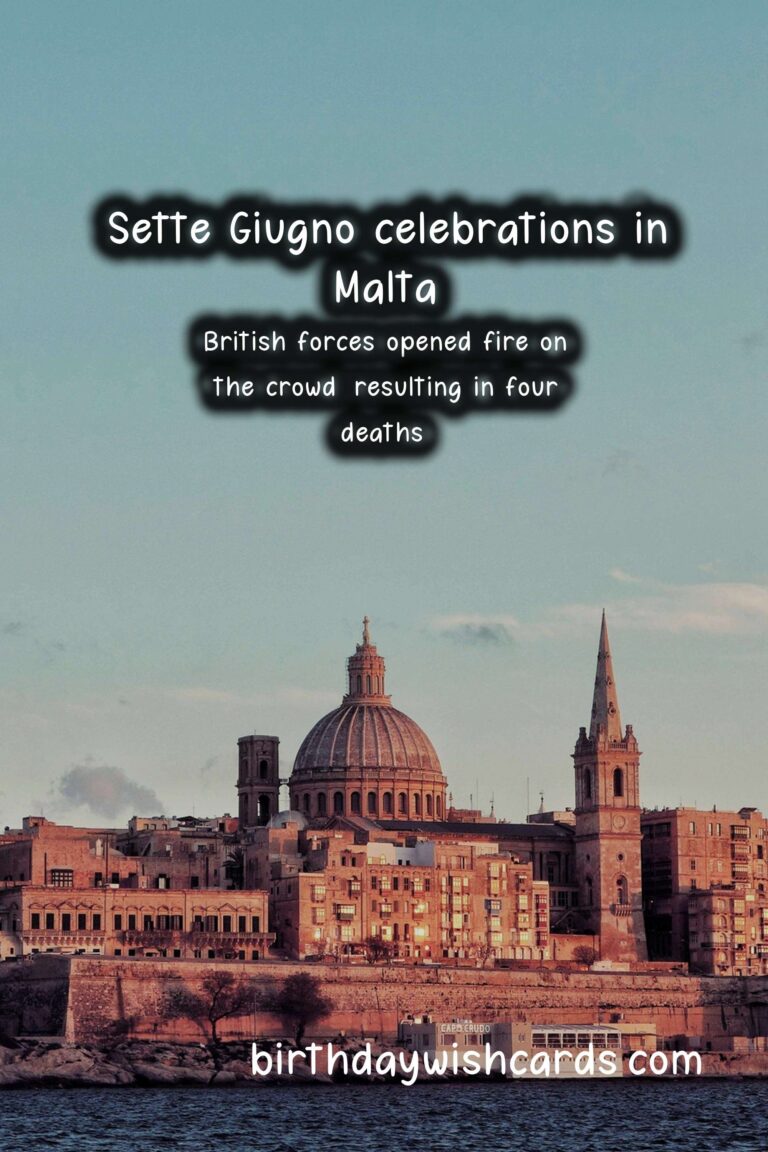 Celebrate Sette Giugno - Malta's National Day on 7 June