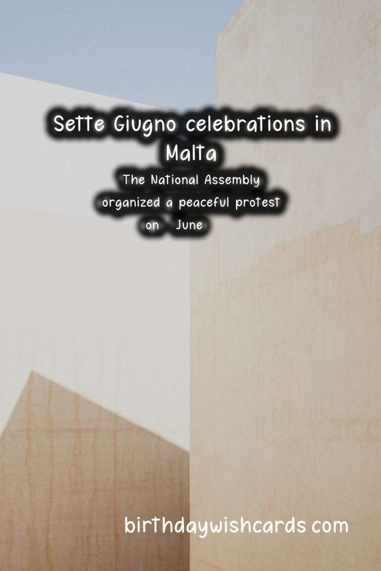 Celebrate Sette Giugno - Malta's National Day on 7 June
