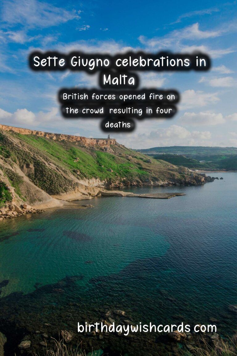 Celebrate Sette Giugno - Malta's National Day on 7 June