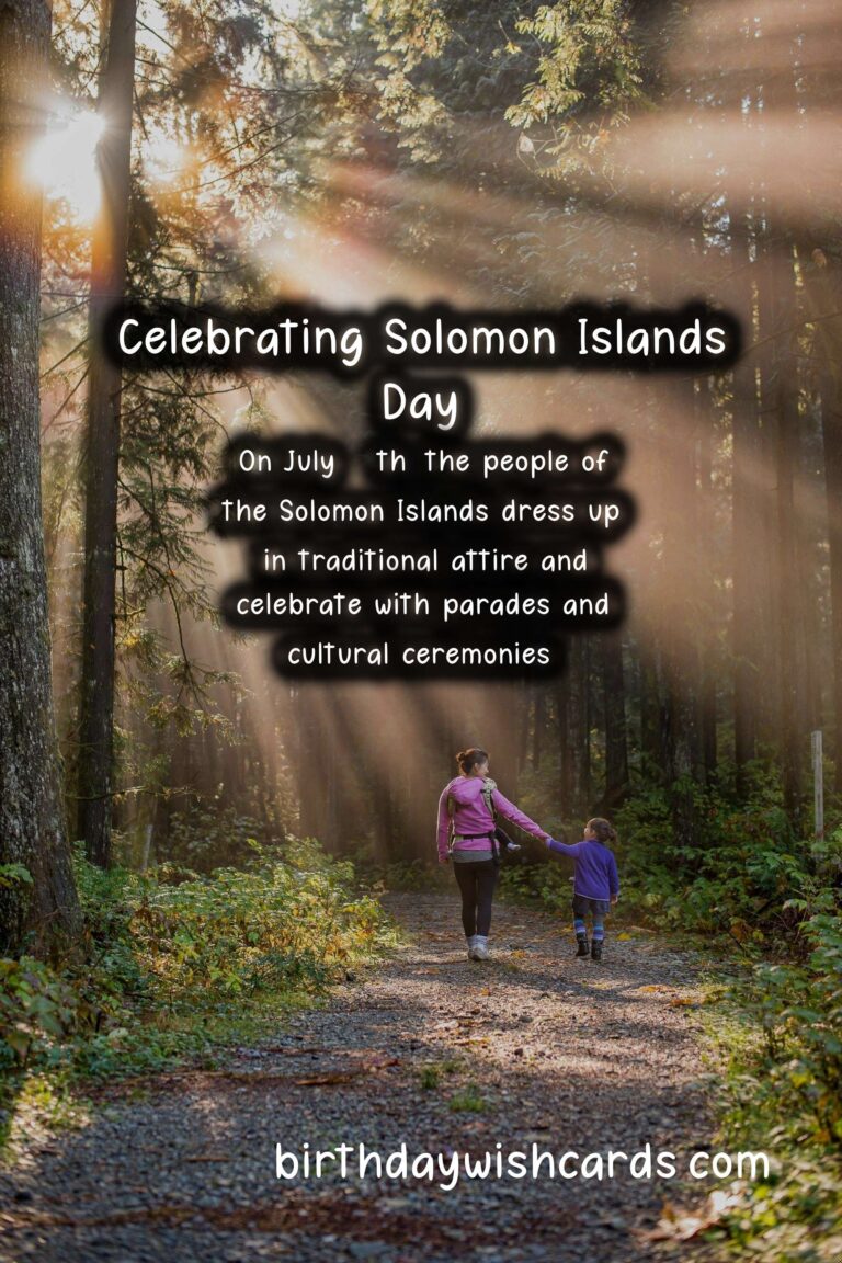 Celebrate Solomon Islands Day on July 27th!