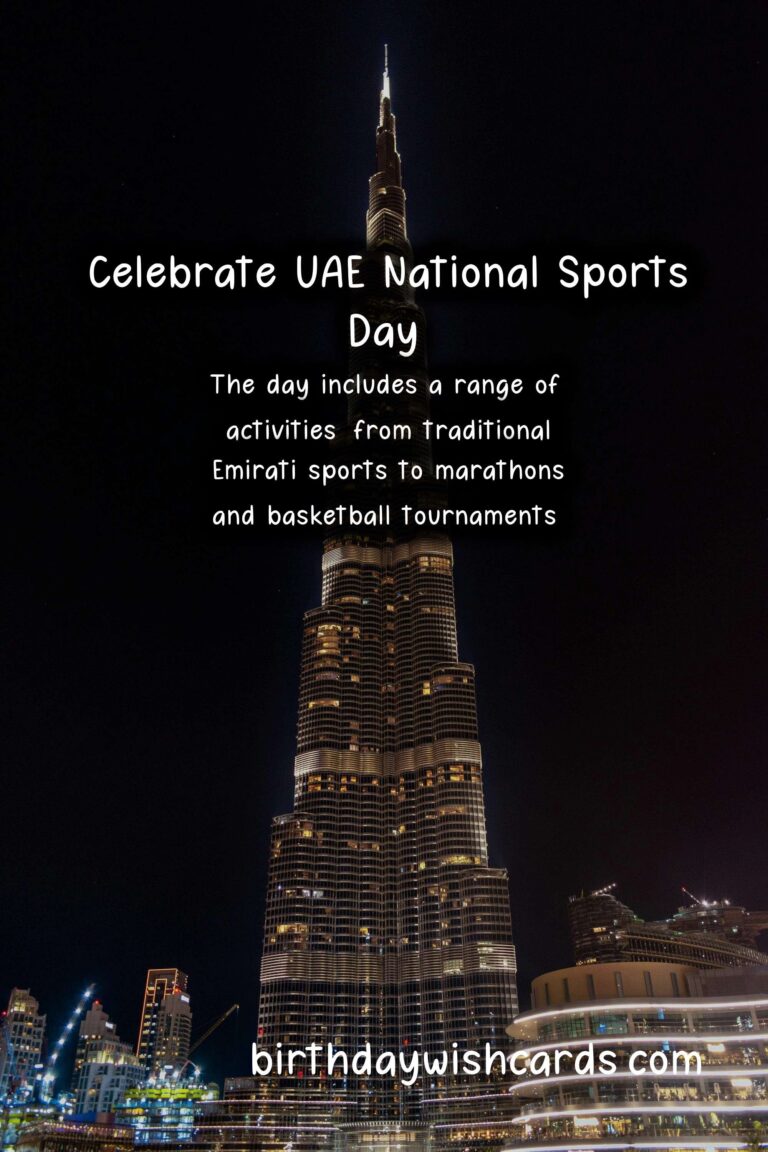 Celebrate UAE National Sports Day – March 7