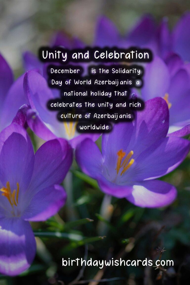 Celebrate Unity and Joy with December 31 - Solidarity Day of World Azerbaijanis and January 6 - Epiphany