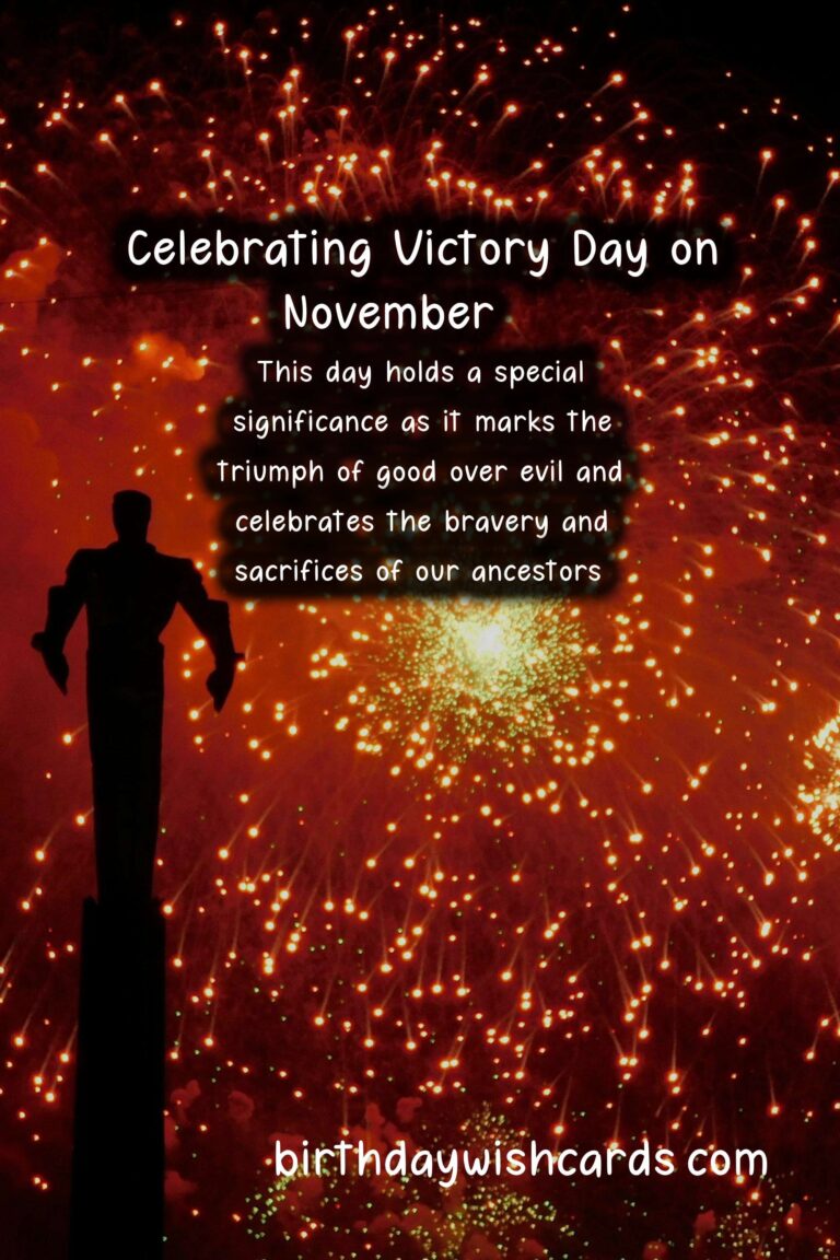 Celebrate Victory Day on November 18